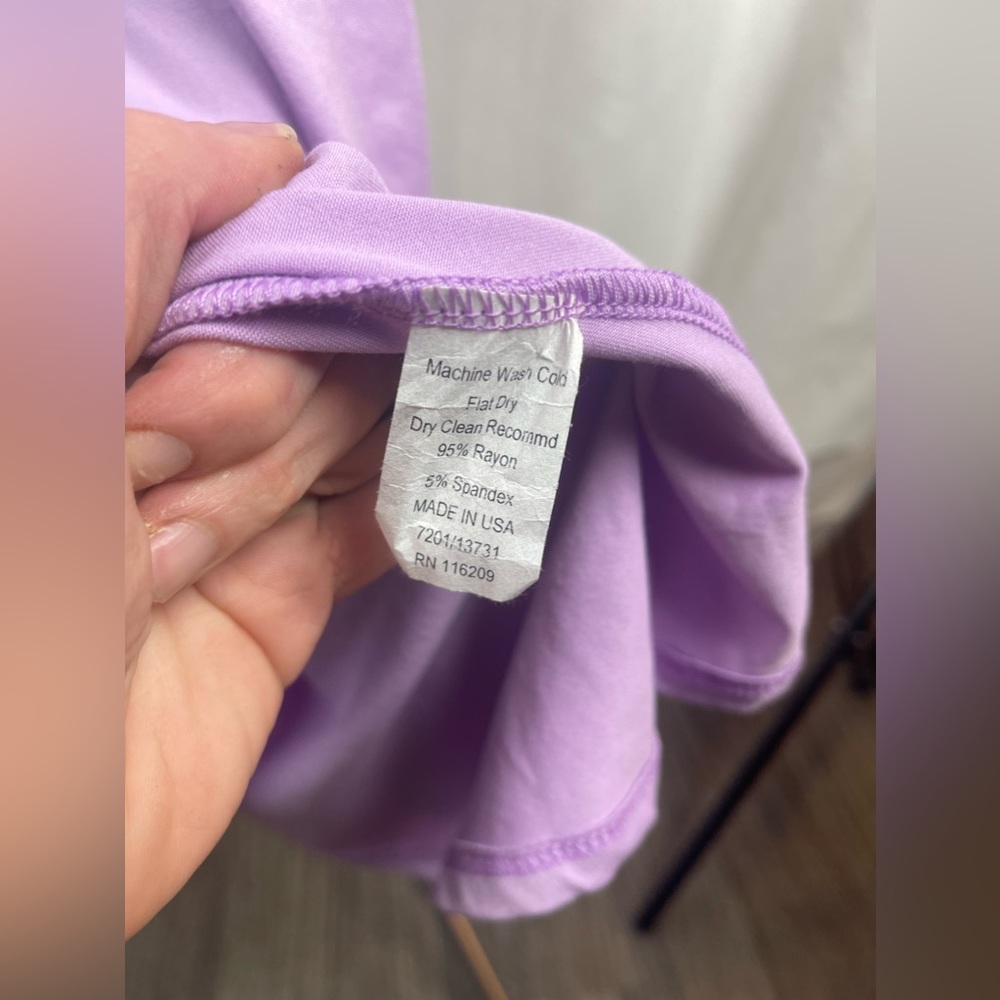 Velvet Torch Purple Long Sleeve MIDI Dress Size Large(12-14) NWT - Picture 9 of 16